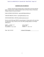 Page 2, Panama 204 Plaintiff's Notice of Voluntary Dismissal re Tequila Mexico of Pensacola, Inc.