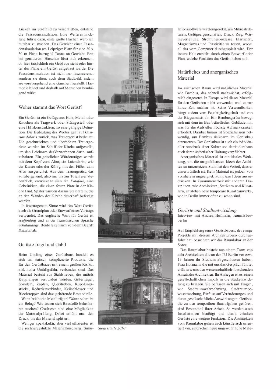 Page 3 of 4, Gerueste mehr als Zwischenraeume