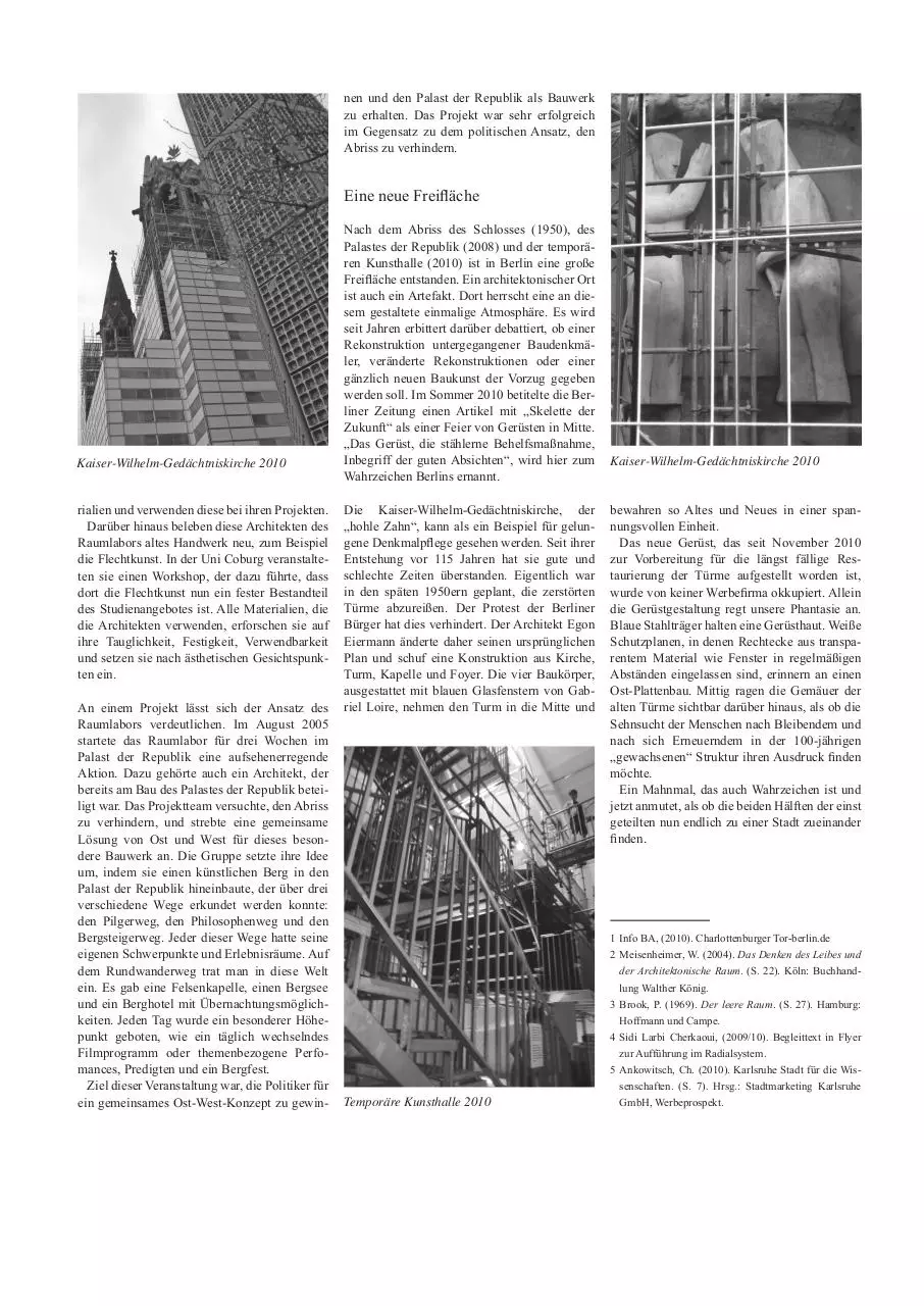 Page 4 of 4, Gerueste mehr als Zwischenraeume