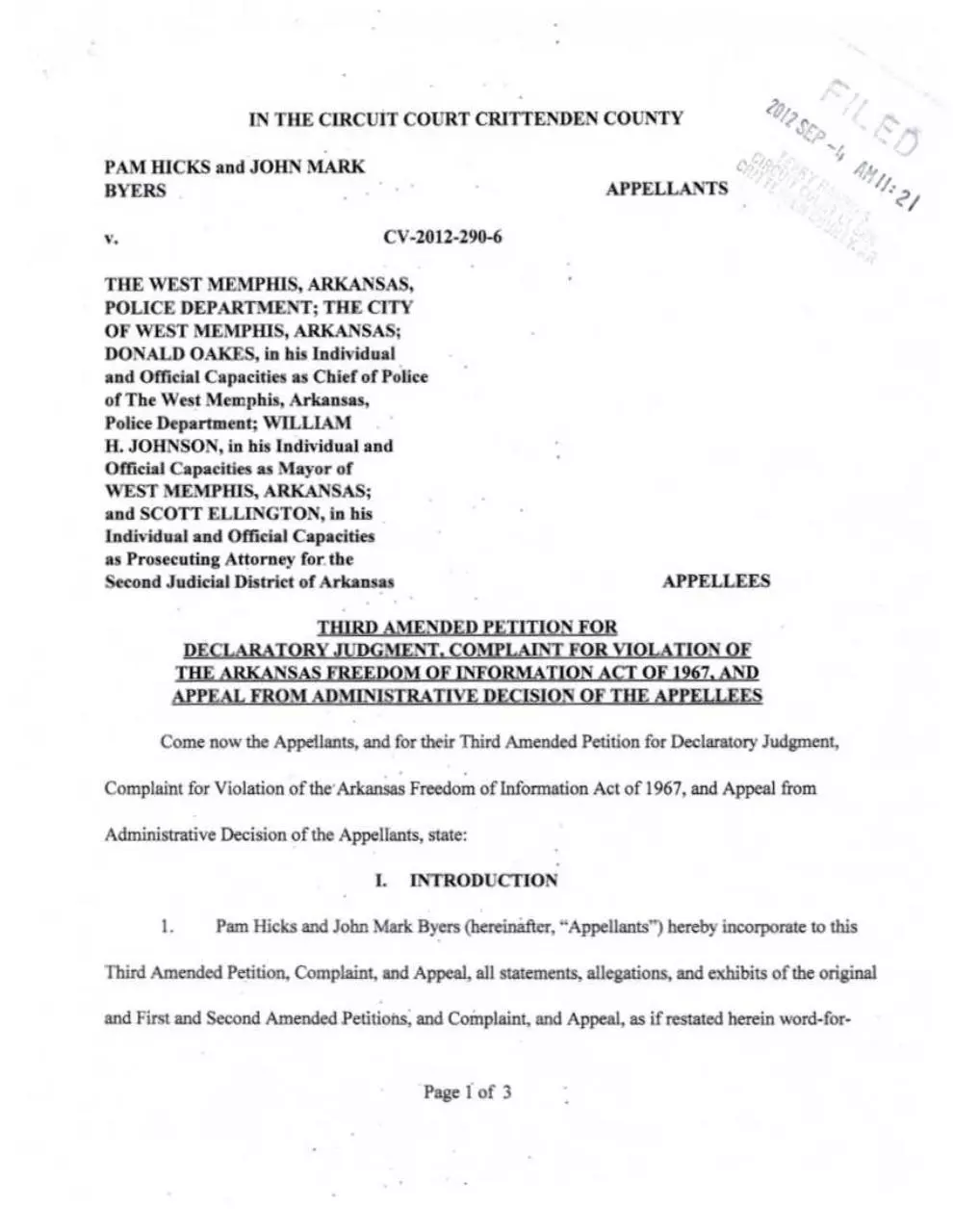 Page 1 of 14, Complaint #4 FM