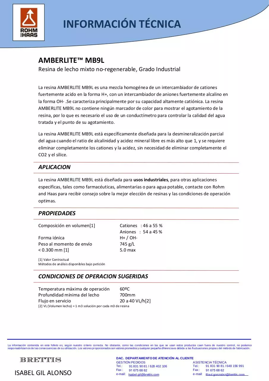 Document preview - Brettis AMBERLITE MB9L.pdf - Page 1/1