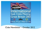 clubs newsletter oct 2012