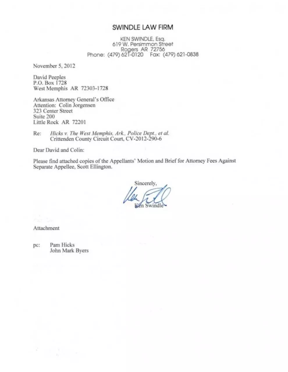 Page 1 of 7, Motion for Atty Fees Signed