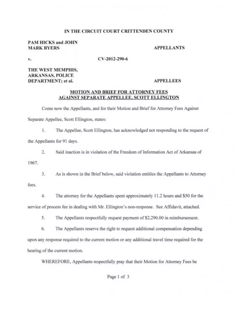 Page 2 of 7, Motion for Atty Fees Signed