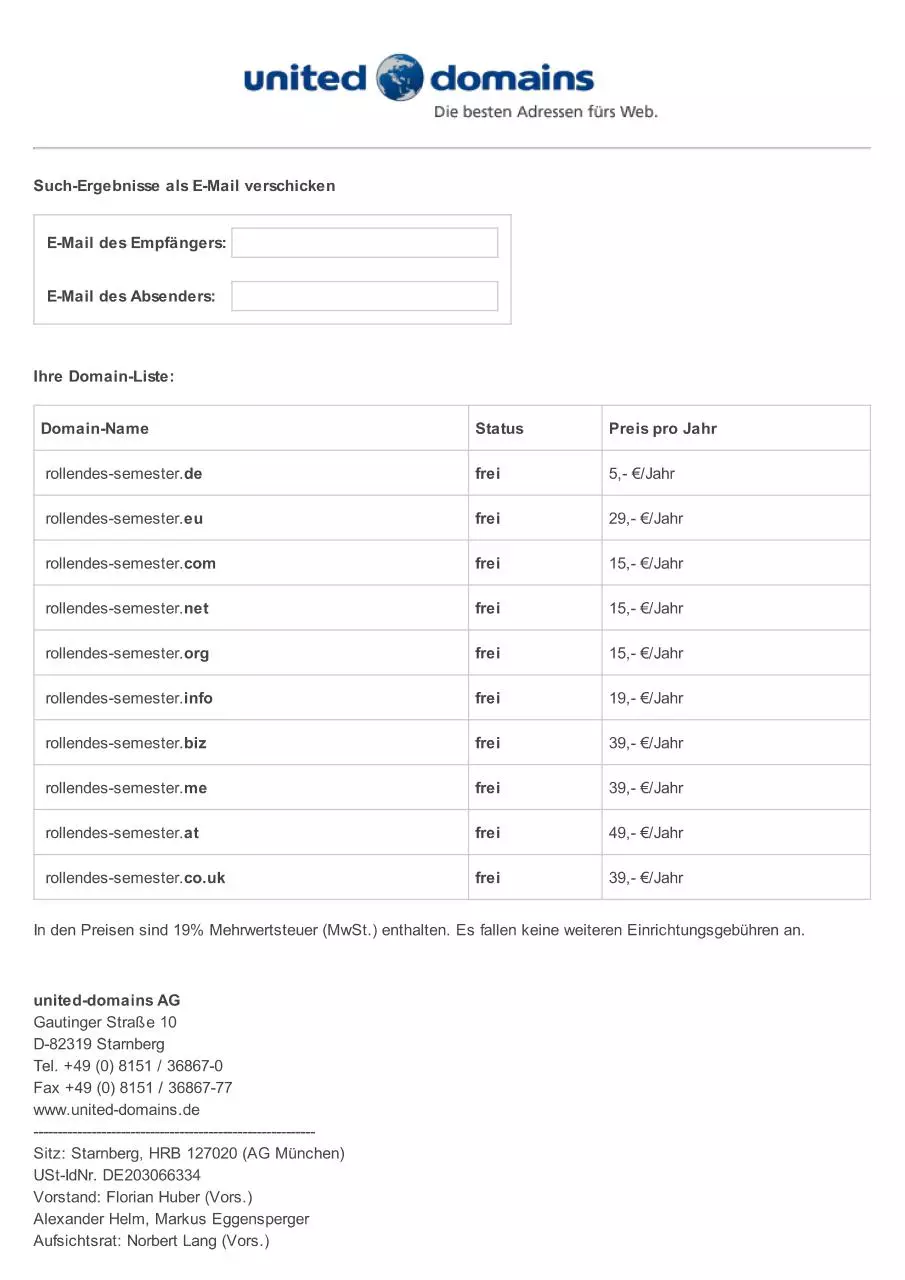 Page 1 of 1, RS Domain