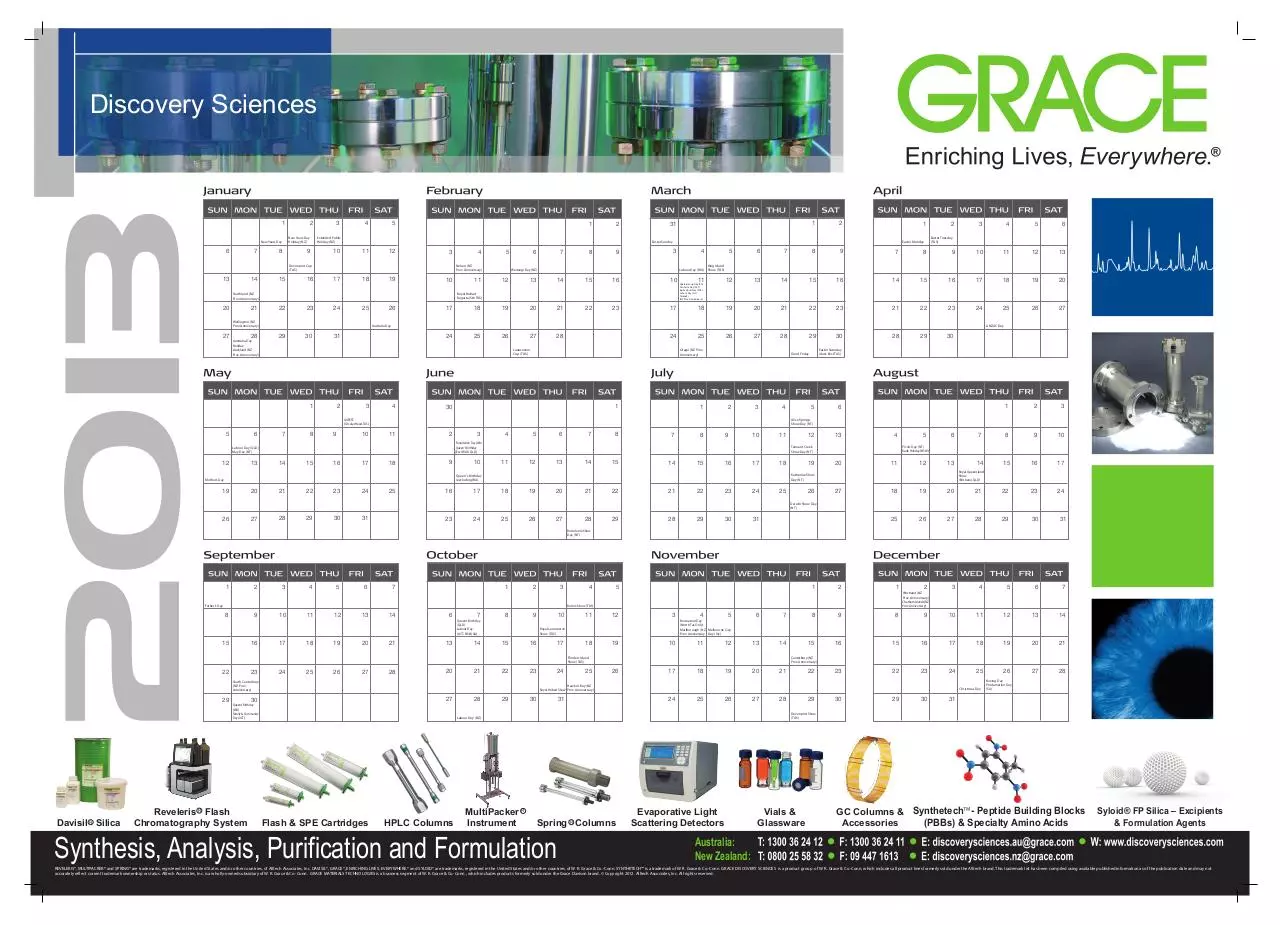 Page 1 of 1, Grace year planner 2013