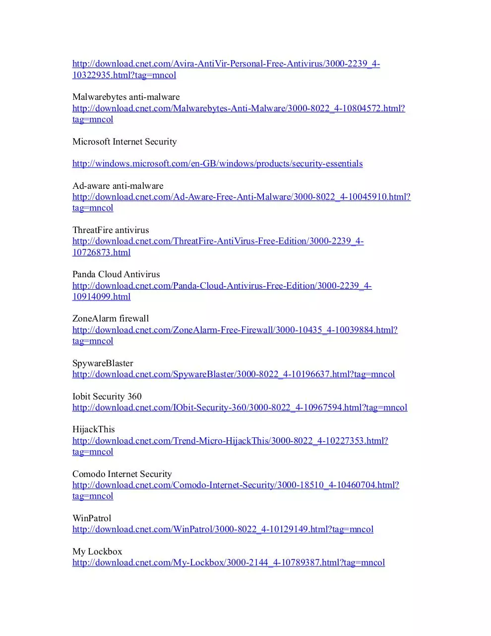 Page 2 of 24, List of Free Computer Software