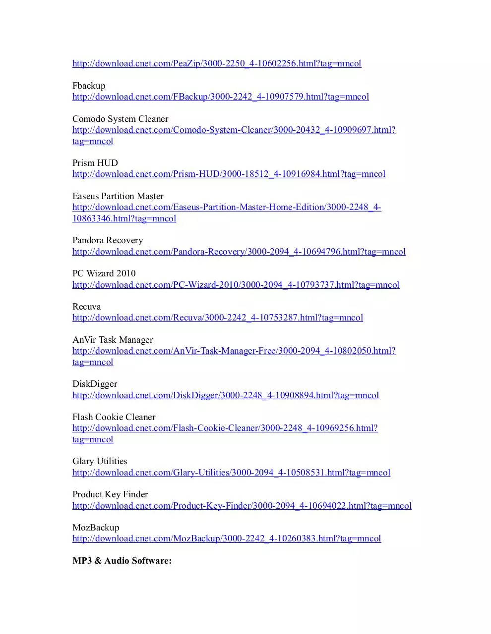 Page 5 of 24, List of Free Computer Software