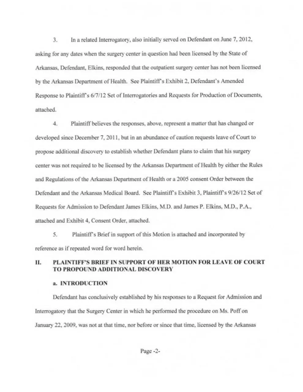 Page 2 of 39, Motion for More Discovery