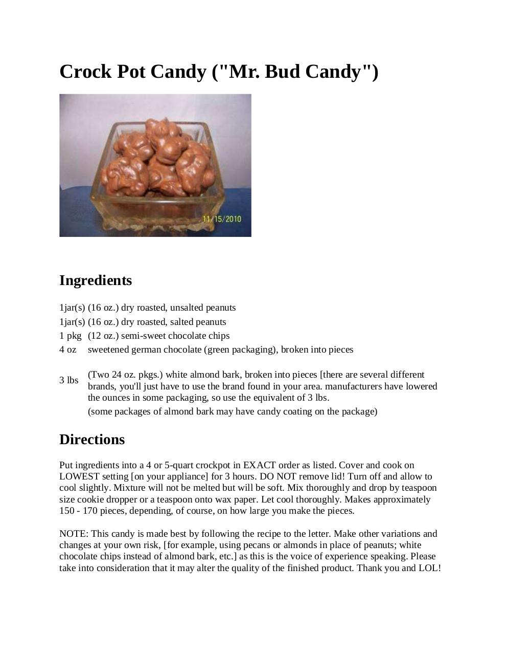 Document preview Crock Pot Candy.pdf - page 1/2