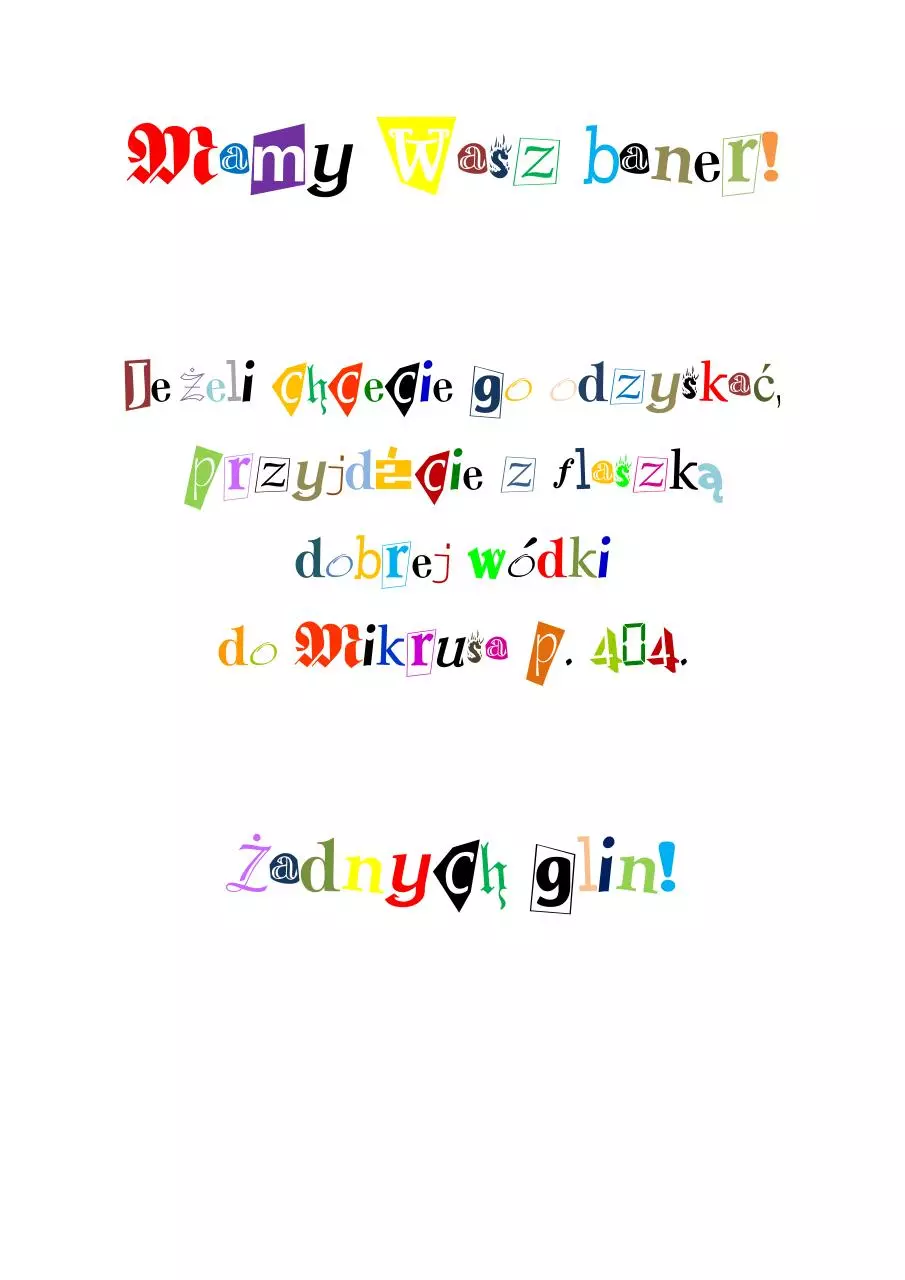 Page 1 of 1, baner ransom