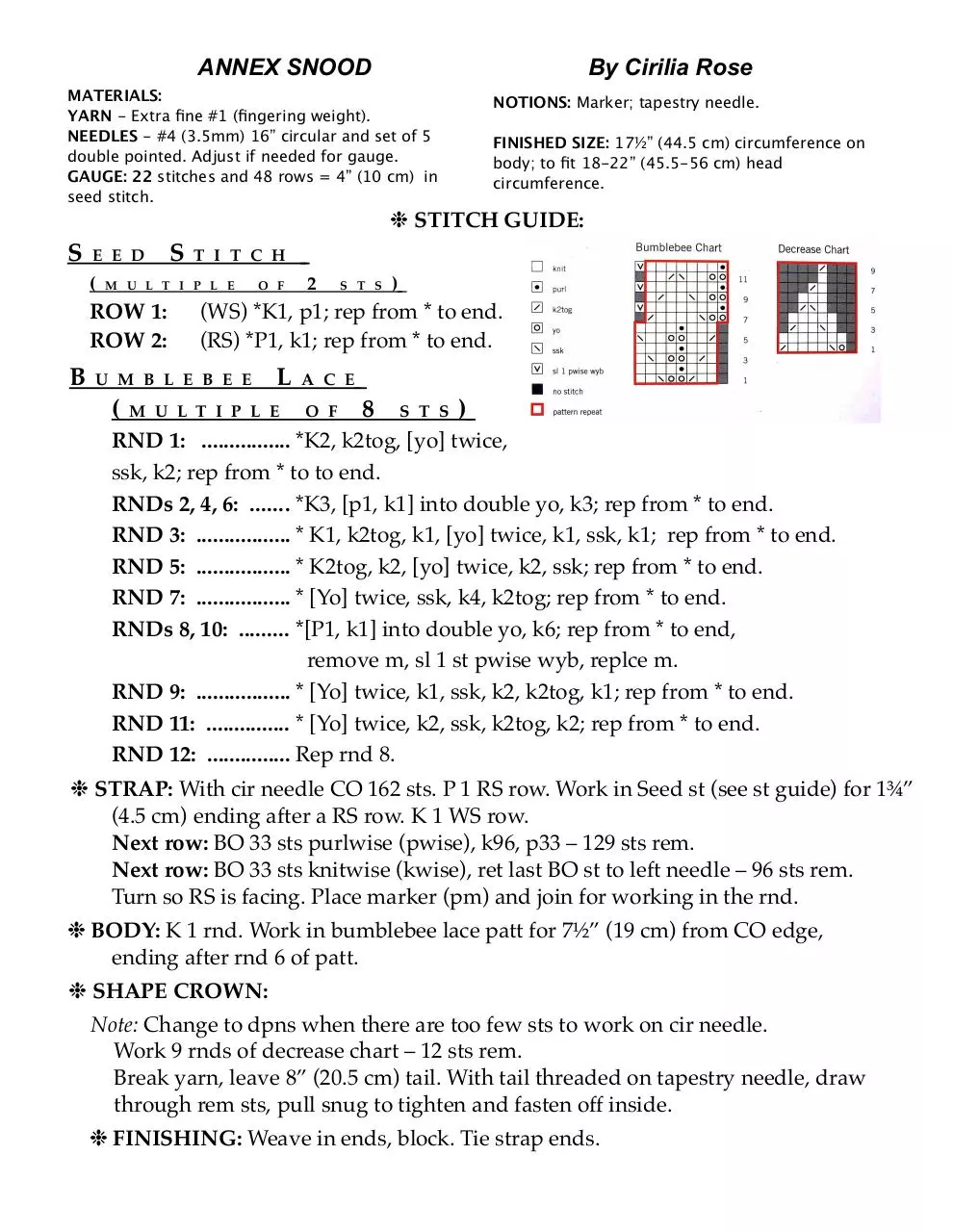 Page 1 of 1, Annex Snood