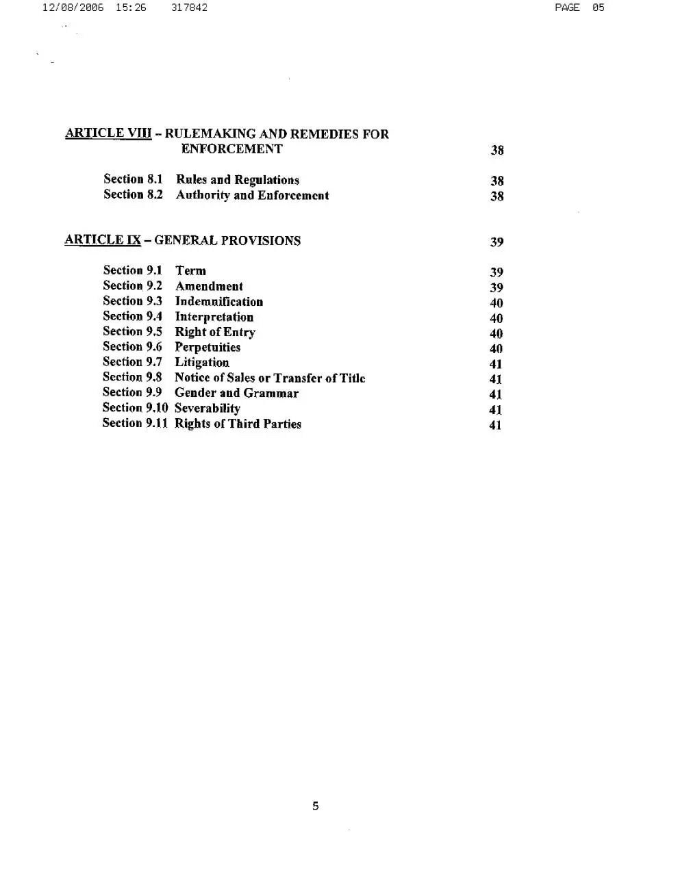 Page 5 of 44, HC Covenants