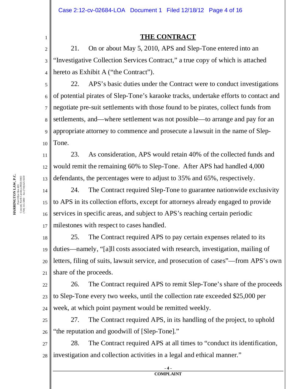 Complaint Slep-Tone v. ABS.pdf - page 4/16