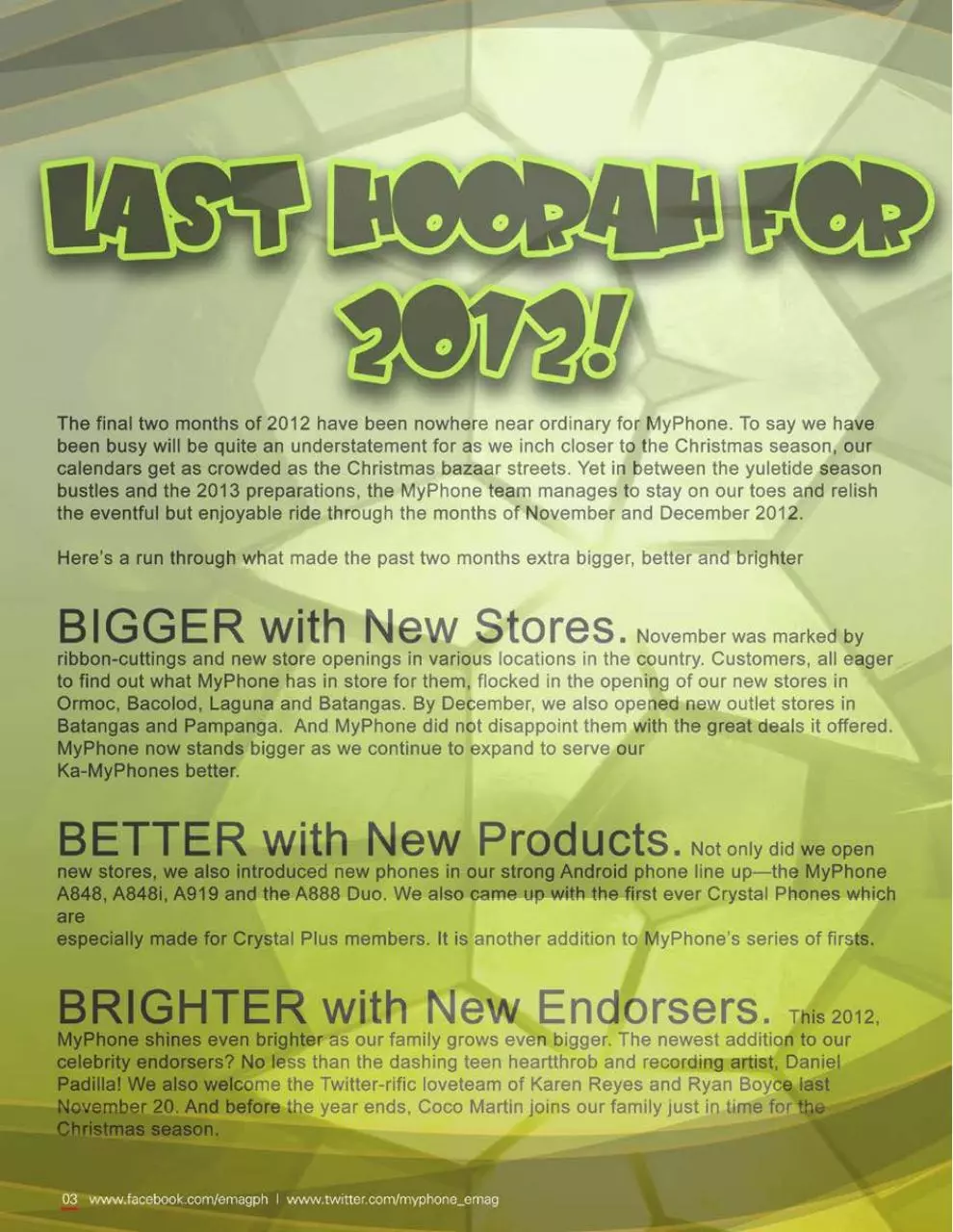 Page 5 of 47, MyPhone Emag(November and December 2012 Issue)