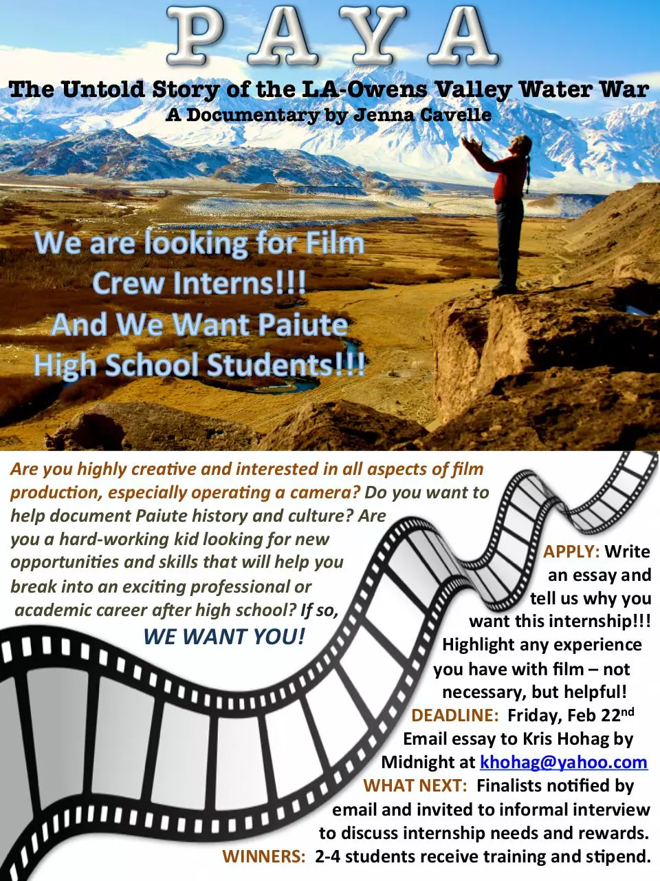 Page 1 of 1, PAYAIntershipFlier