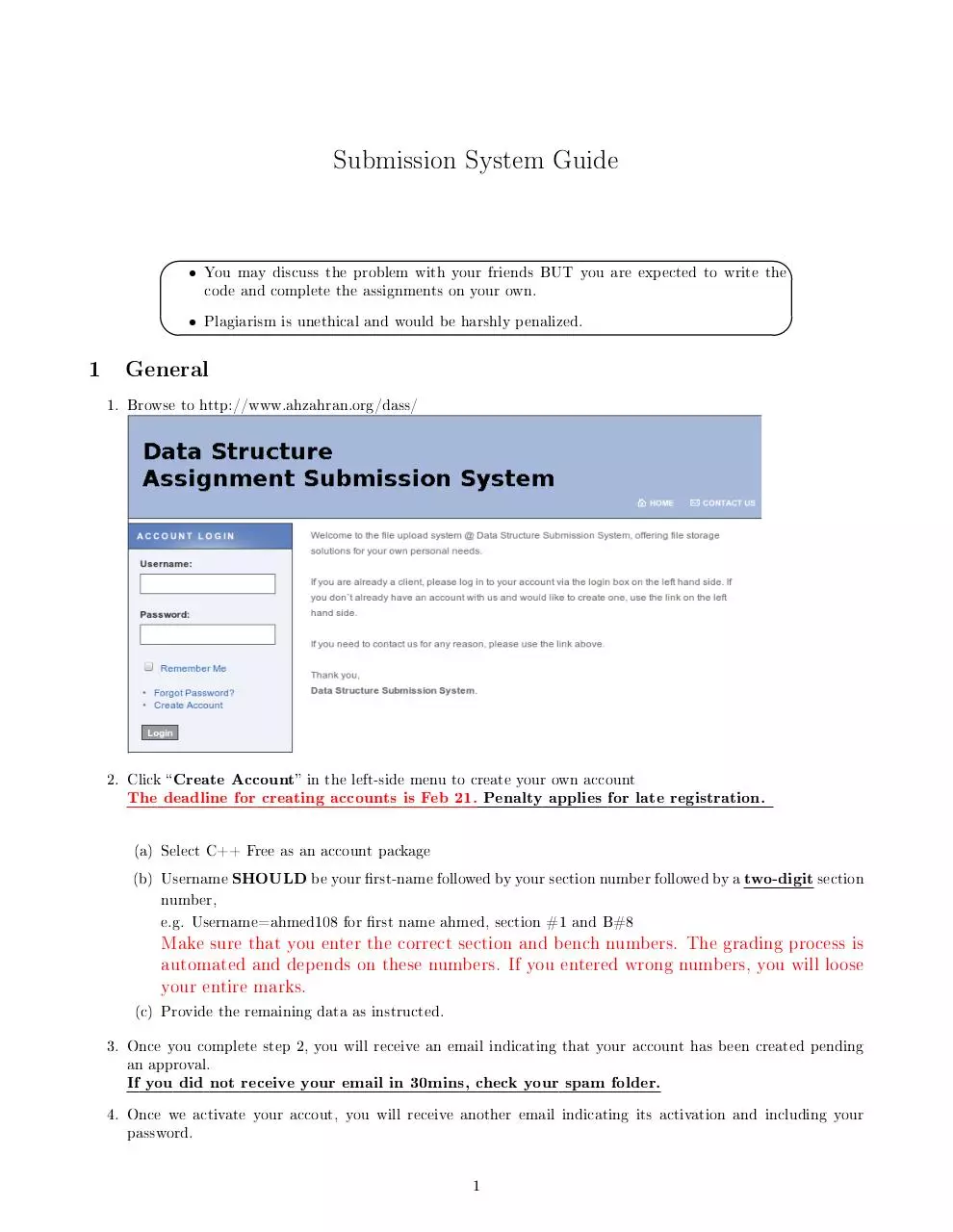 Page 1 of 3, System Guide