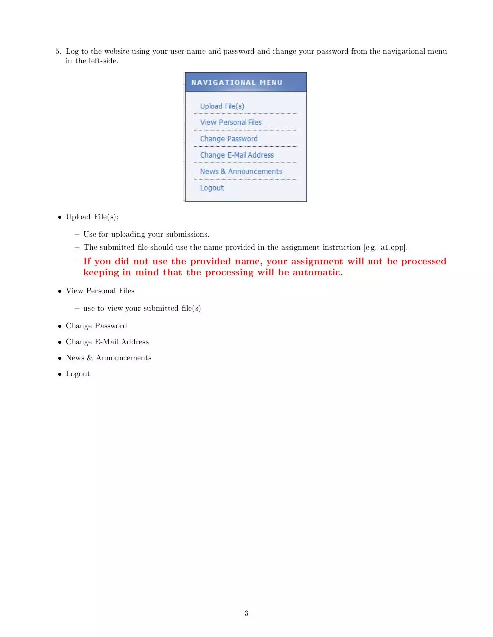 Page 3 of 3, System Guide