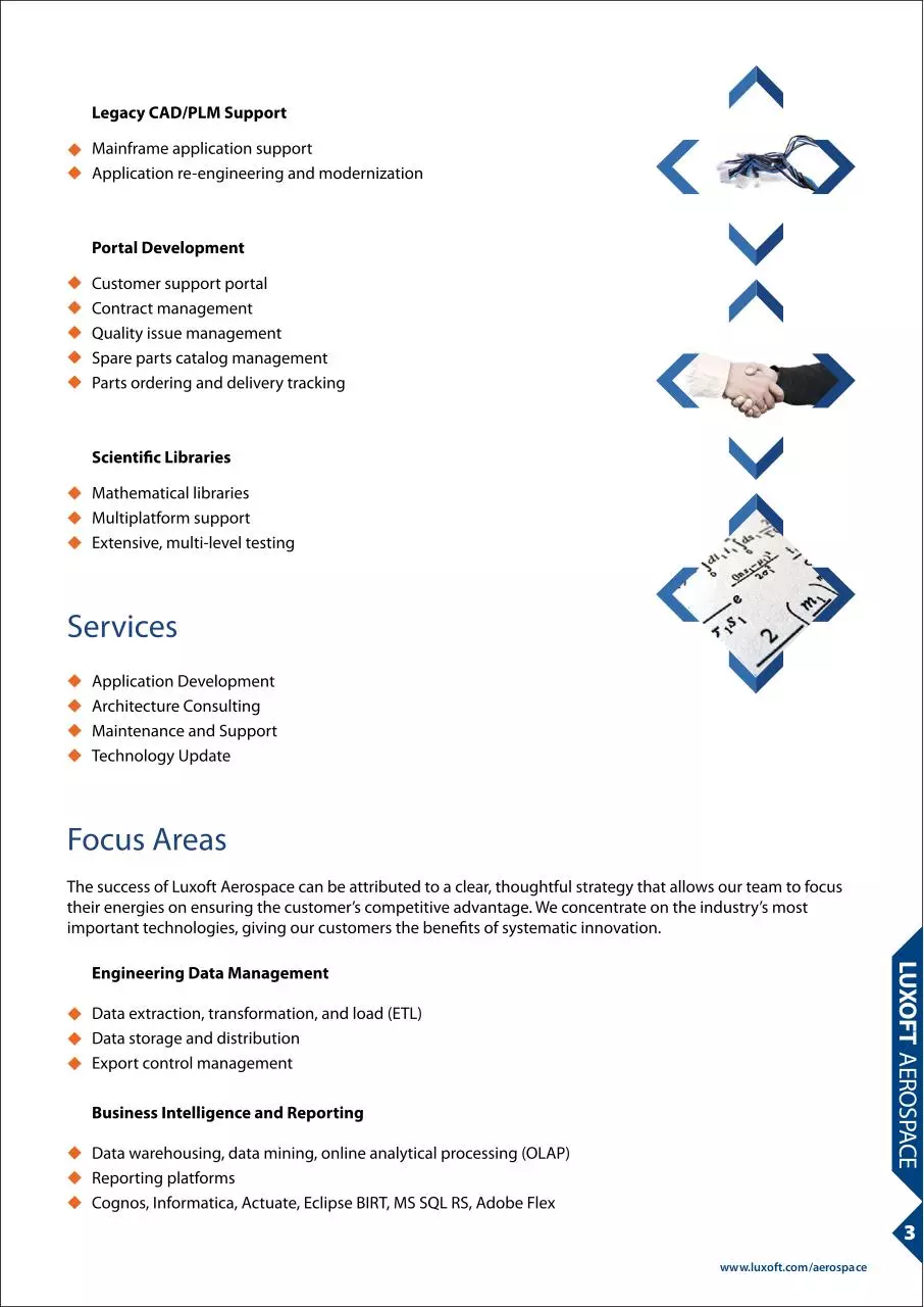 Page 3 of 4, brochure of luxoft aerospace expertise