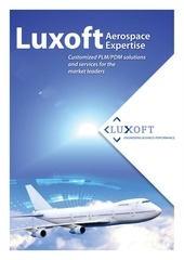 Page 1, brochure of luxoft aerospace expertise