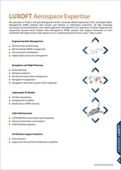 Page 2, brochure of luxoft aerospace expertise