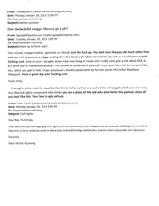 Page 2, E mails to Lynn Hutchings