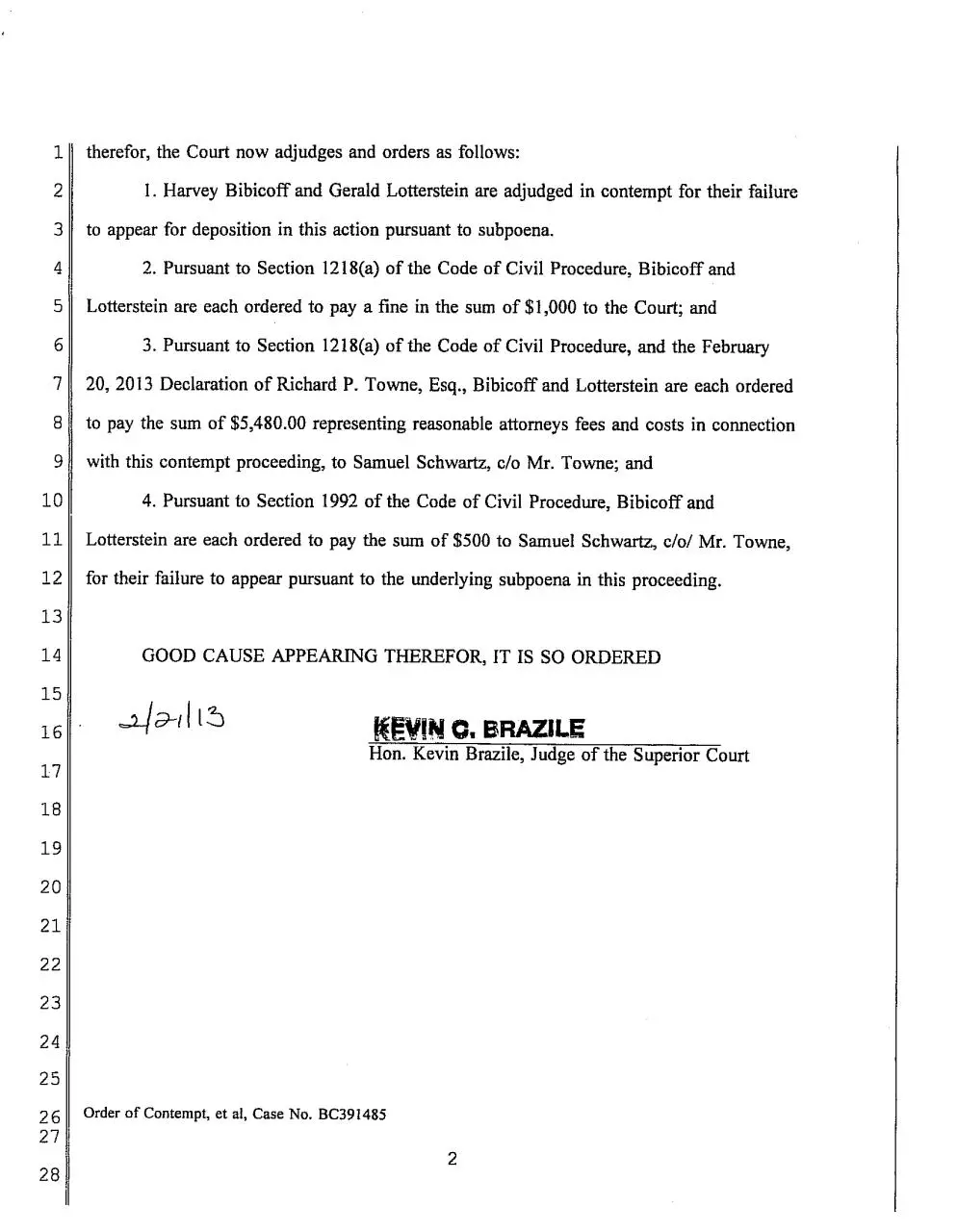 Page 2 of 2, Contempt Sanct