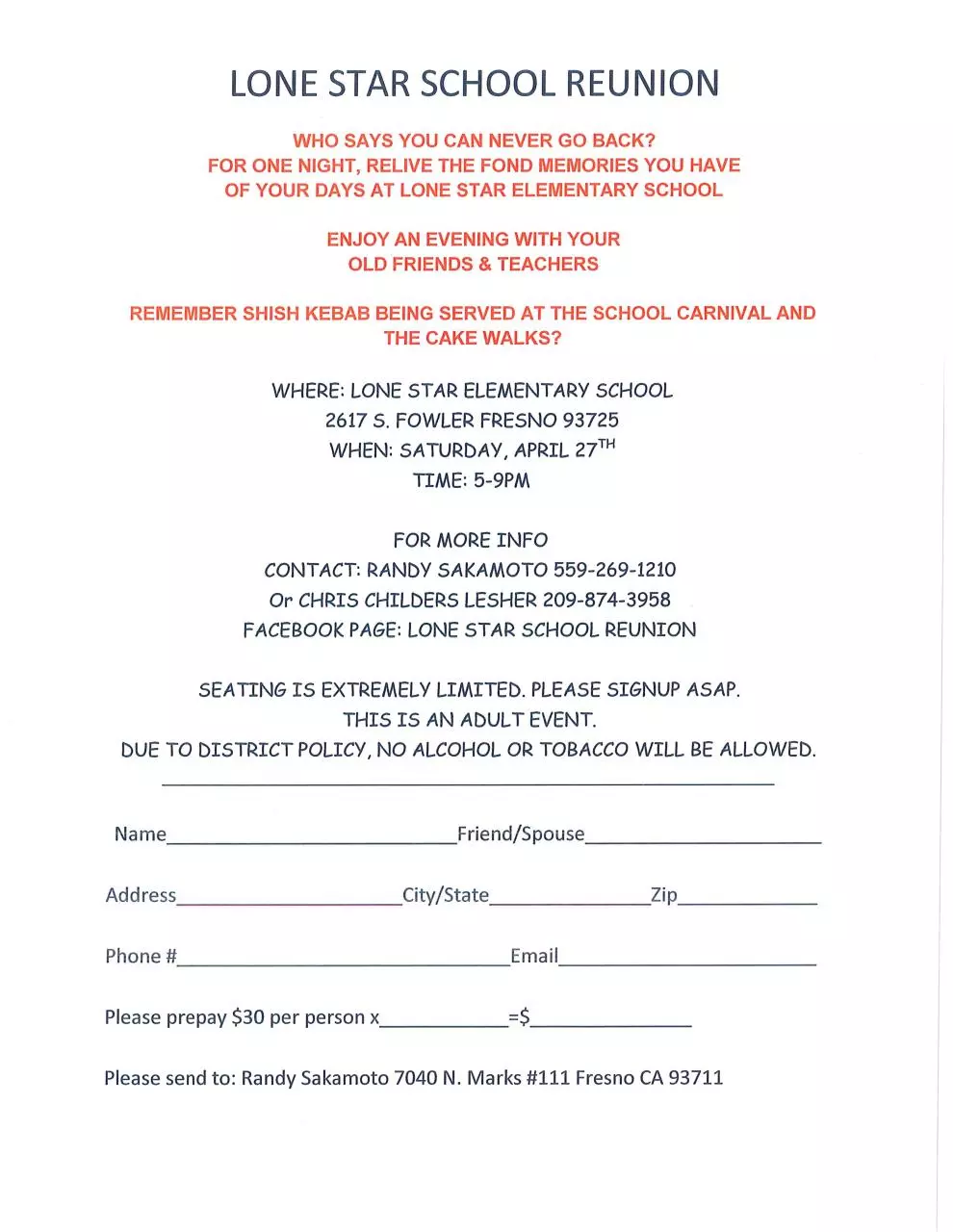 Page 1 of 1, Event Flyer