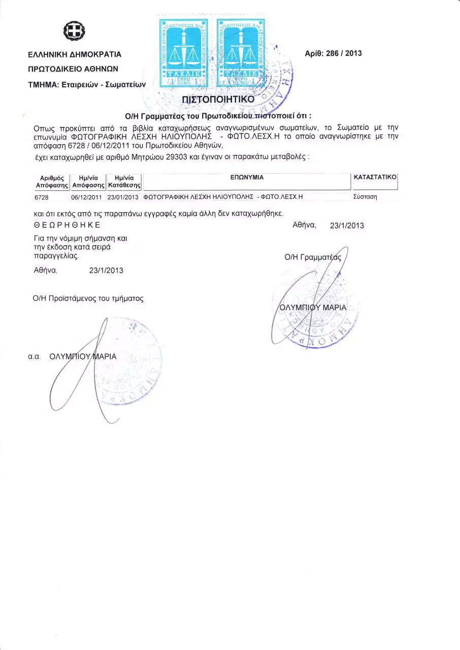 Page 1 of 1, pistopiitiko fotolesxis ilioupolis