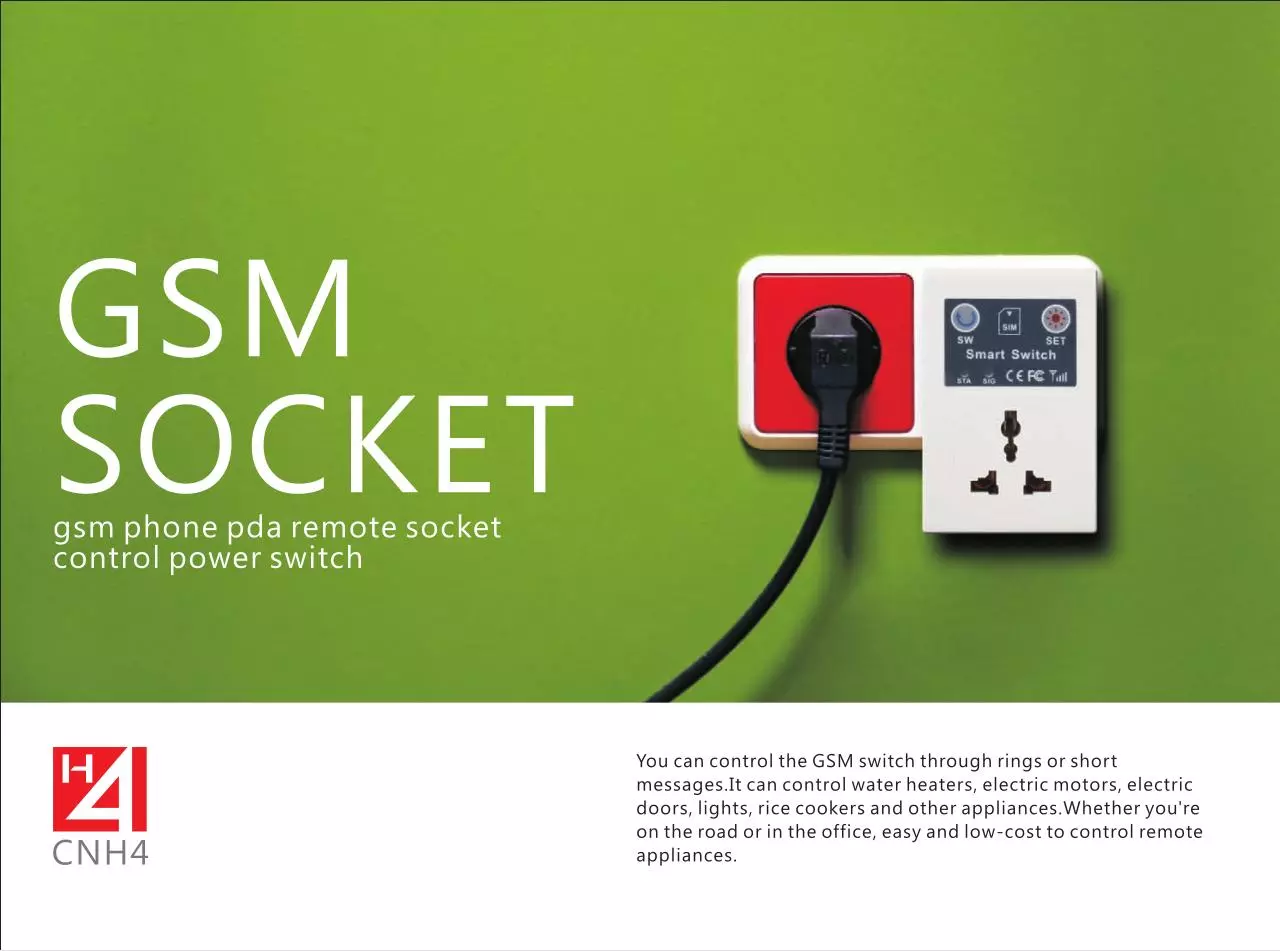 Page 1 of 8, H4 Smart Socket