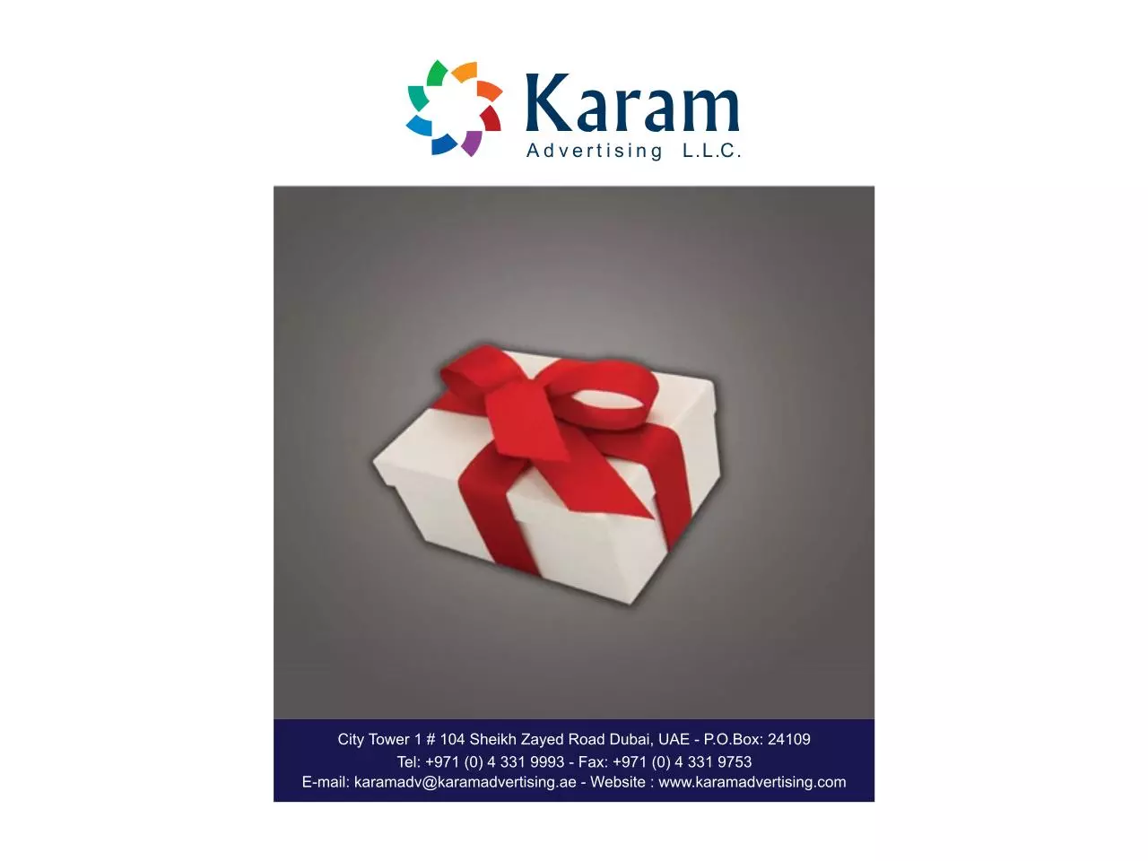 Page 1 of 76, Karam Advertising Catalogue