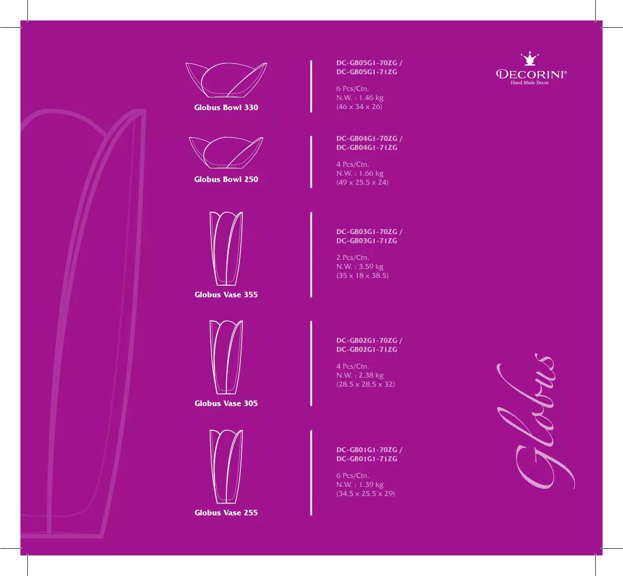 Page 5 of 12, Decorini Catalogue