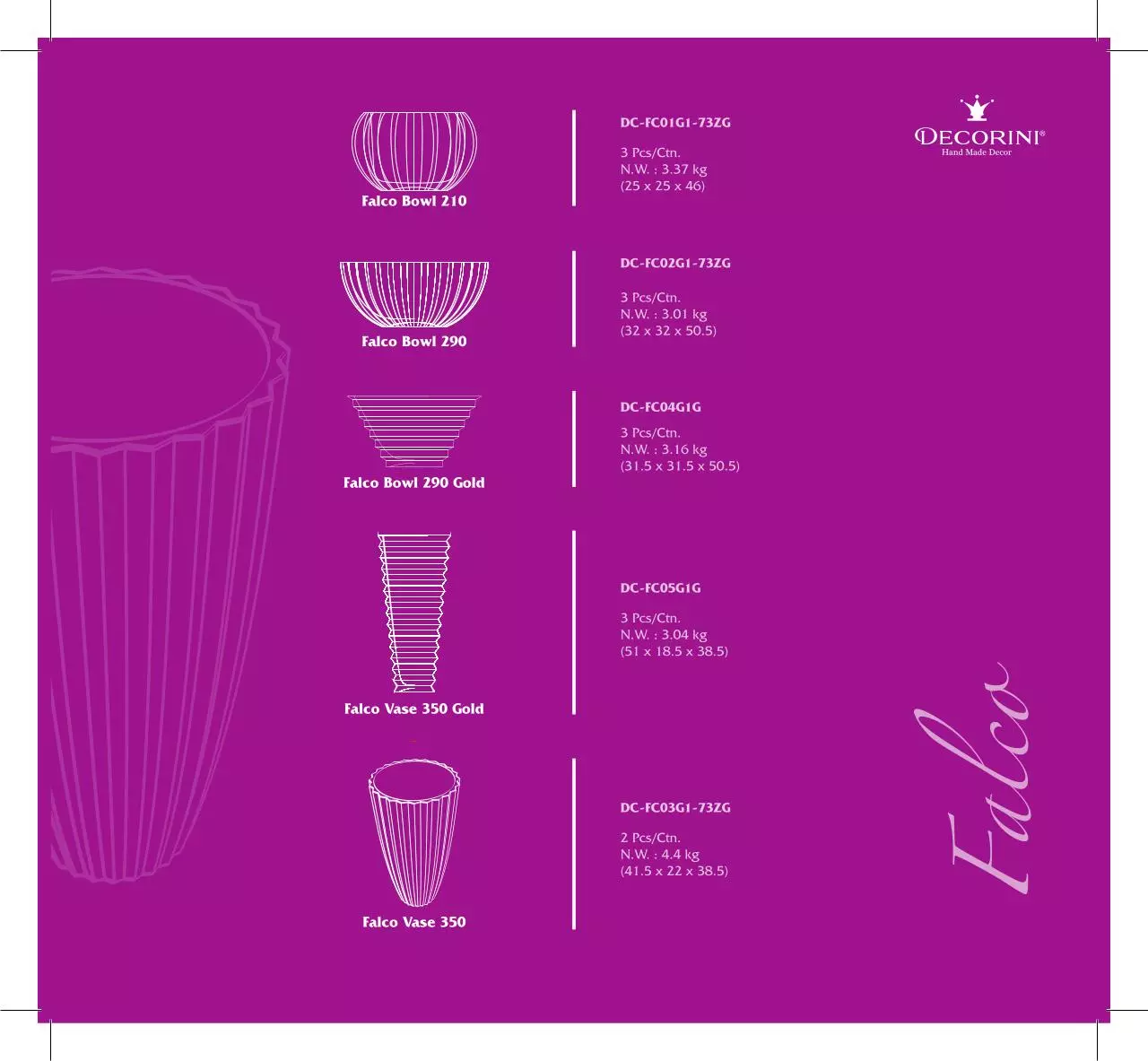 Page 3 of 12, Decorini Catalogue