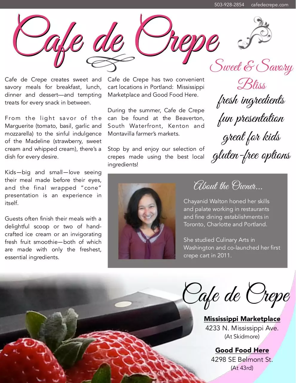 Page 1 of 2, Cafe de Crepe