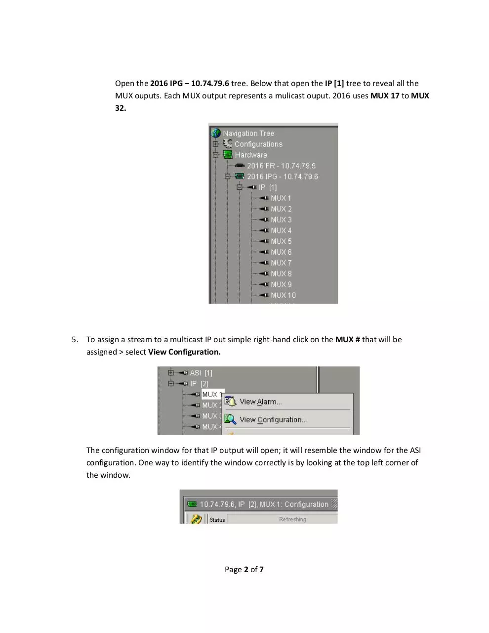 Page 2 of 7, Video Provisioning v3