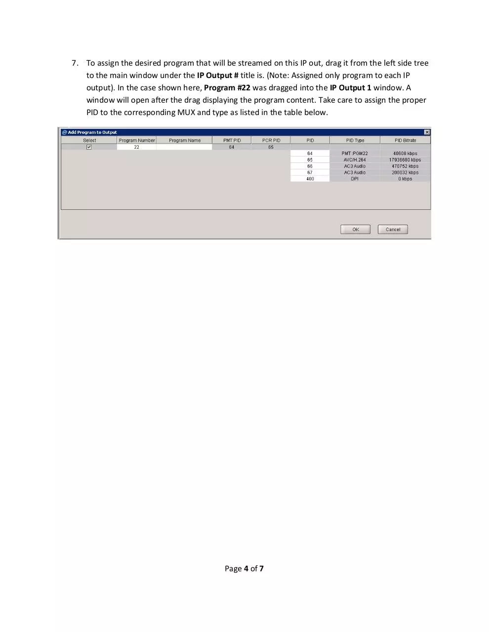 Page 4 of 7, Video Provisioning v3