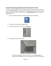Page 1, Video Provisioning v3