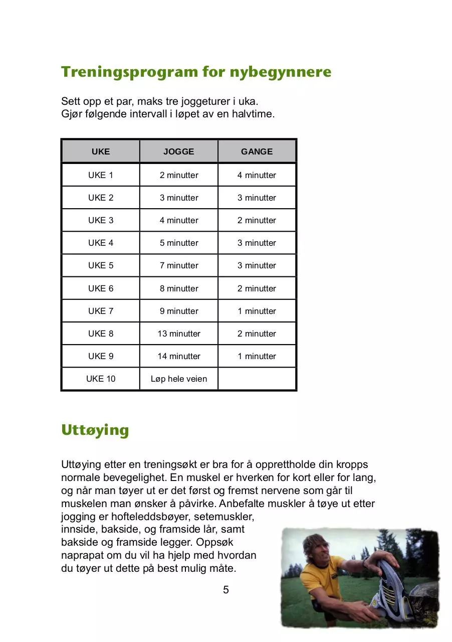 Page 5 of 16, Naprapatsenteret sin løpe guide