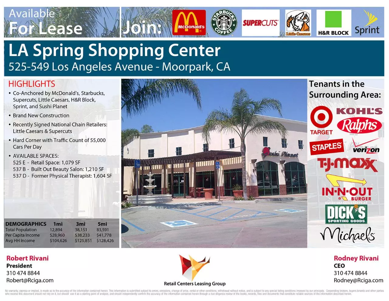 Page 1 of 5, Moorpark Shopping Center 3 8 2013
