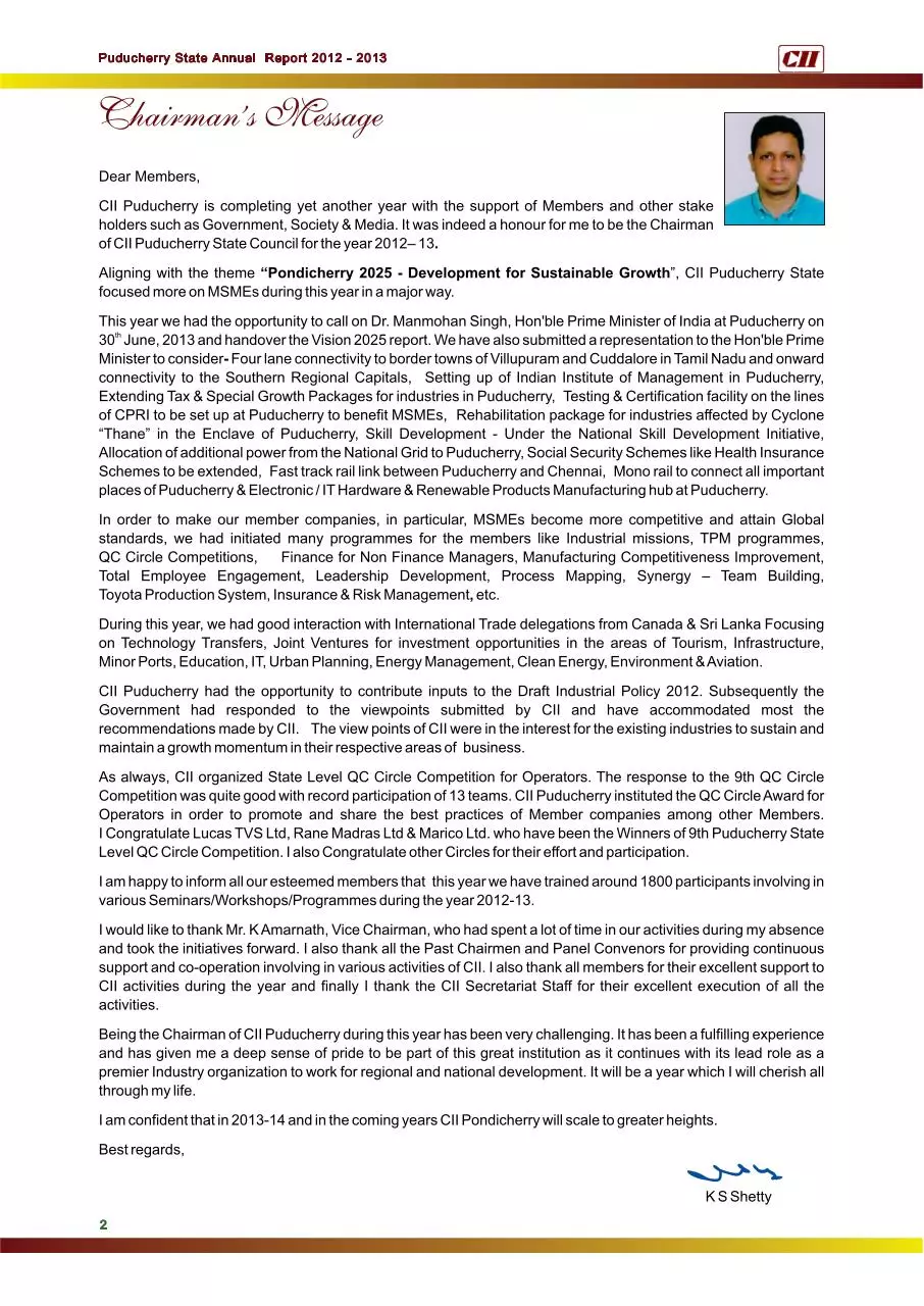 Page 2 of 16, CII Puducherry