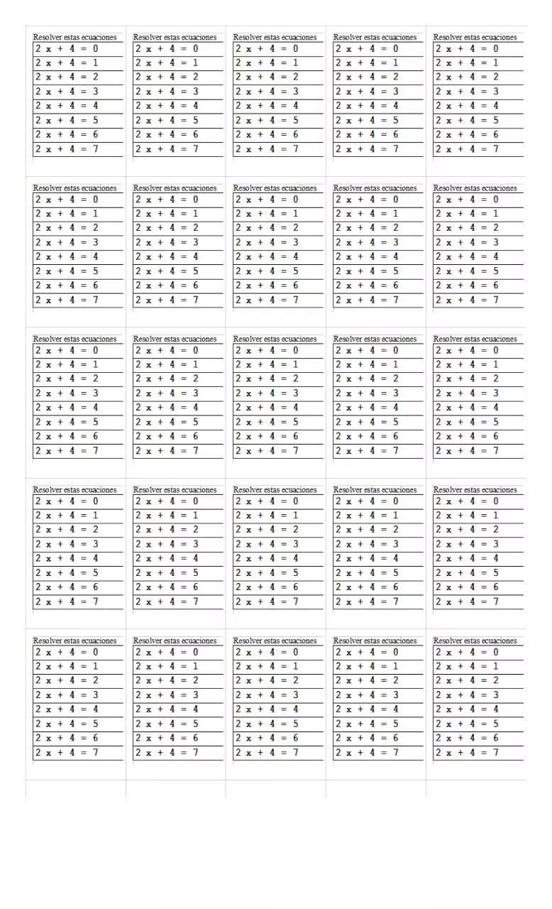 Page 1 of 1, matematica 2013 bimestre 1 ejercicio 11 ecuaciones A