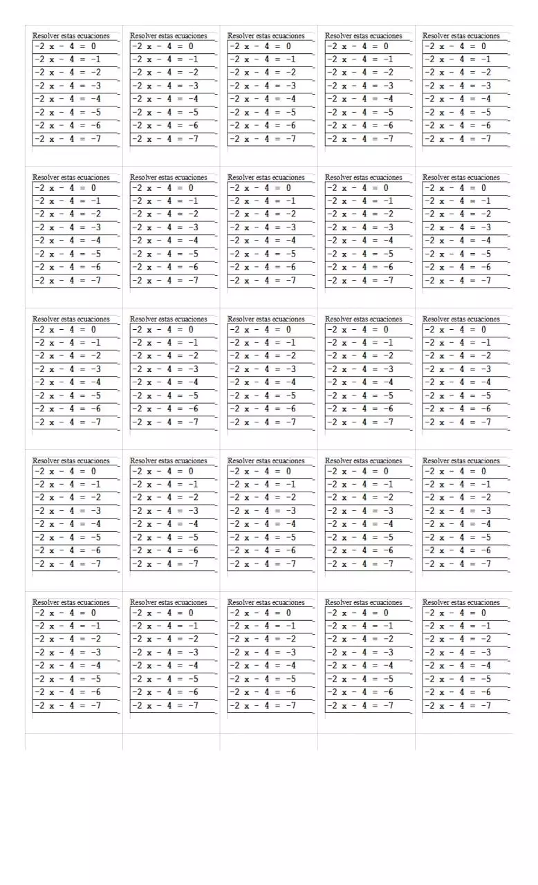 Document preview - matematica 2013 bimestre 1 ejercicio 11 ecuaciones D.pdf - Page 1/1
