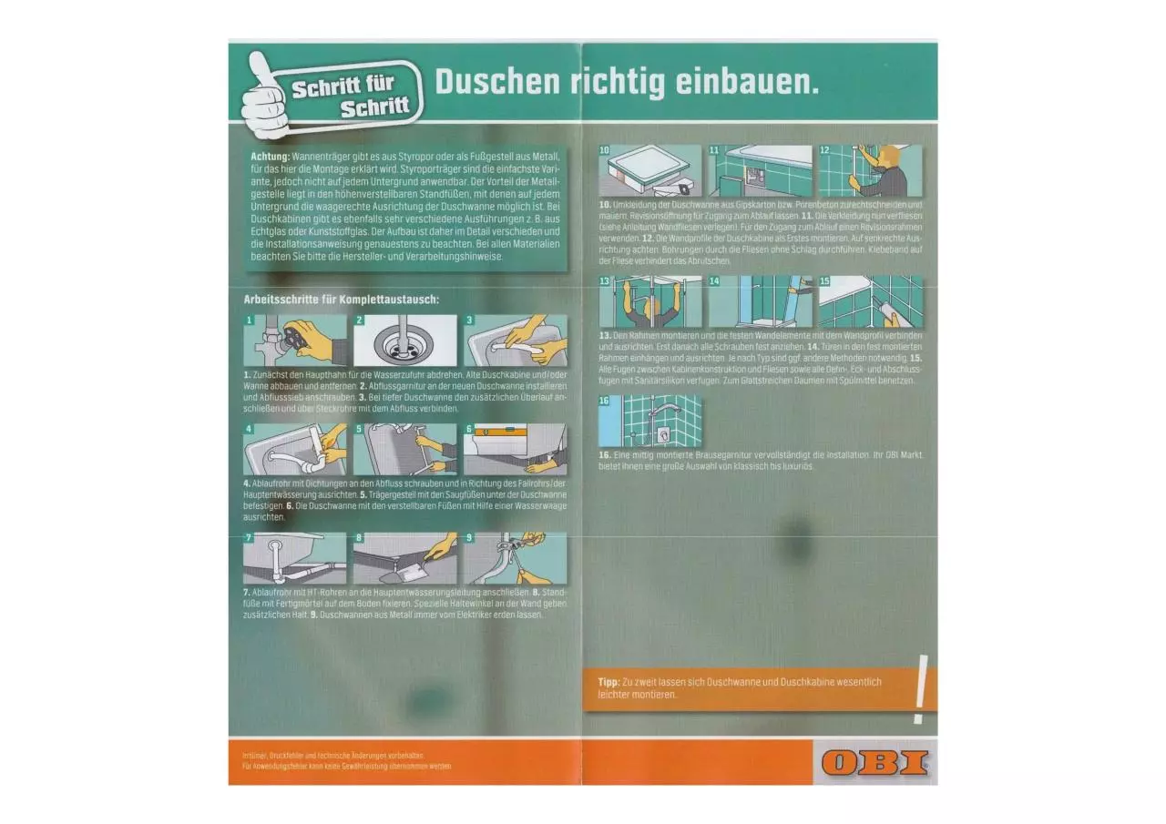 Page 2 of 2, Duschwanne