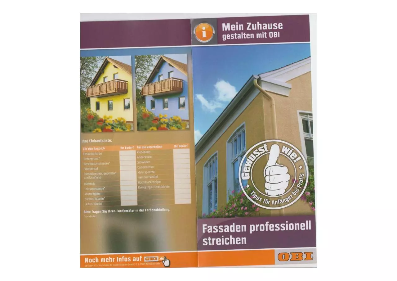 Page 1 of 2, Fassade streichen