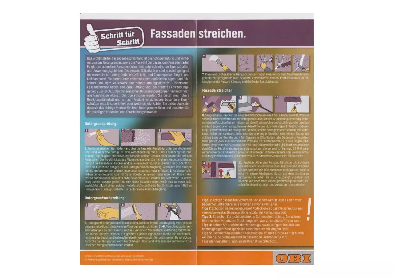 Page 2 of 2, Fassade streichen