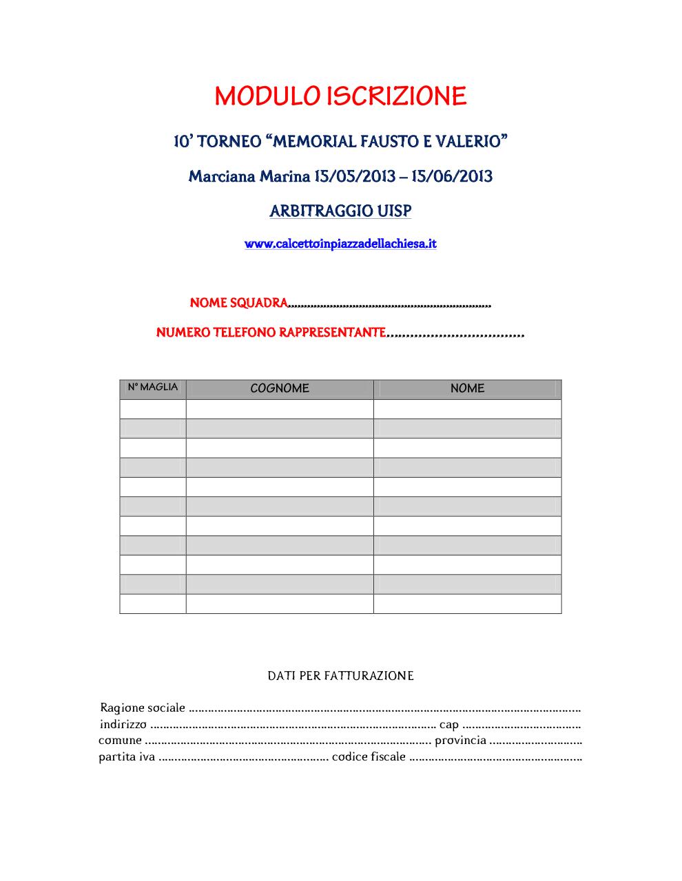 Document preview MODULO ISCRIZIONE + LIBERATORIA.pdf - page 1/4