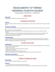 Page 1, REGOLAMENTO CALCETTO