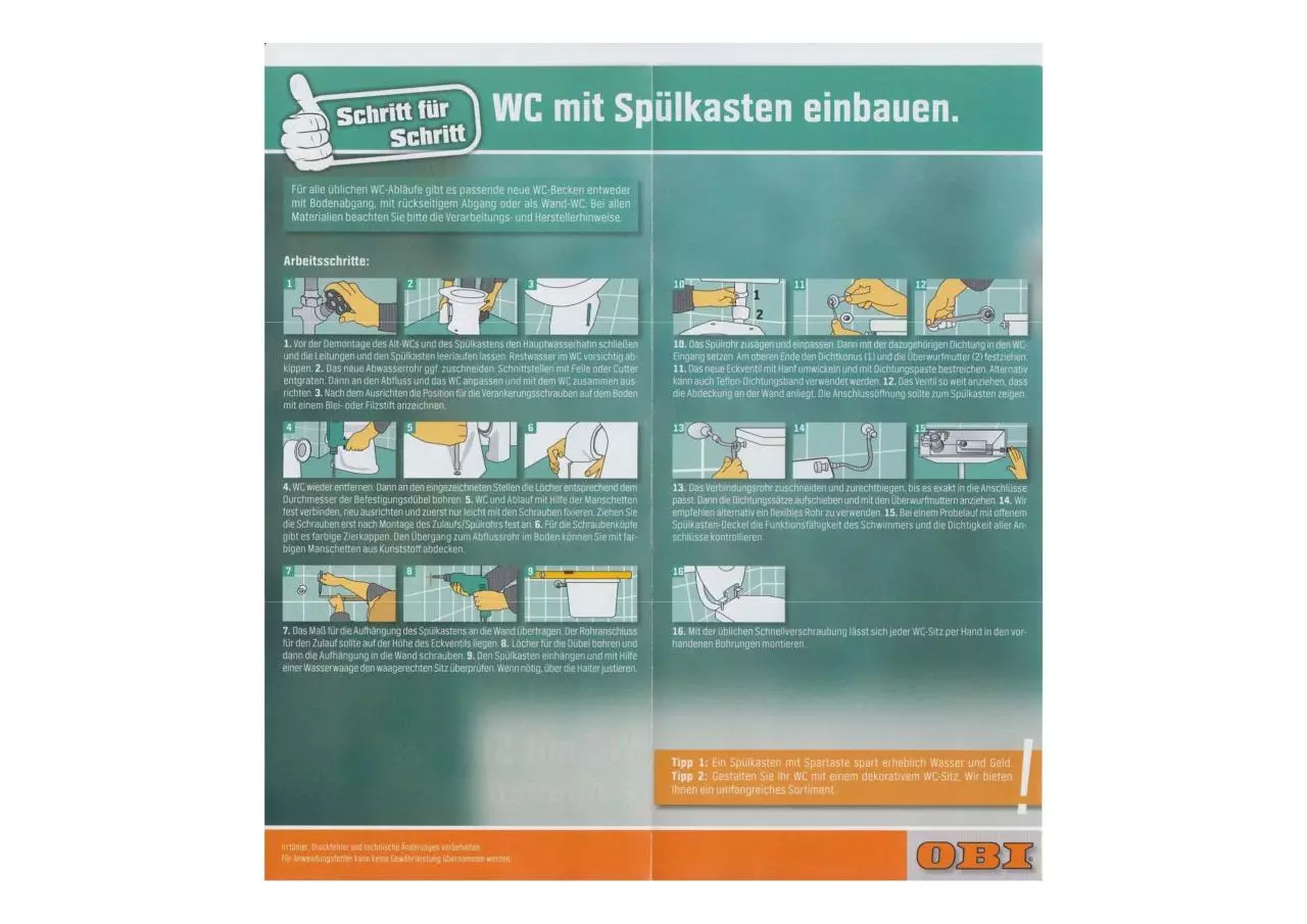 Page 2 of 2, WC Spülkasten
