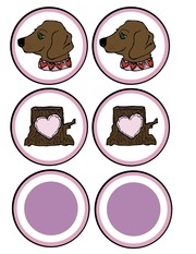 Page 1, valentines day gift wrap printable