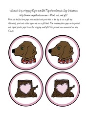 Page 2, valentines day gift wrap printable